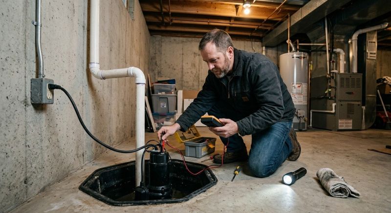Basement Sump Pump Repair in Warwick, RI