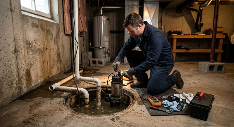 Sump Pump Float Repair in Topeka, KS